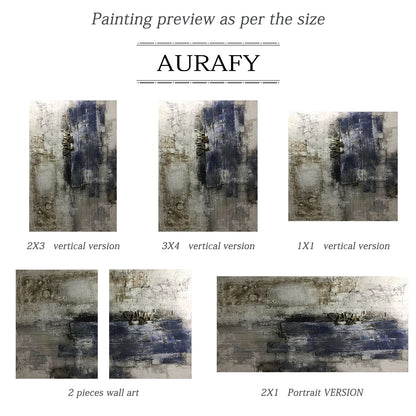 Wabi Sabi Abstract Wall Art Brown Black Tones Living Room Decor Painting AURA223