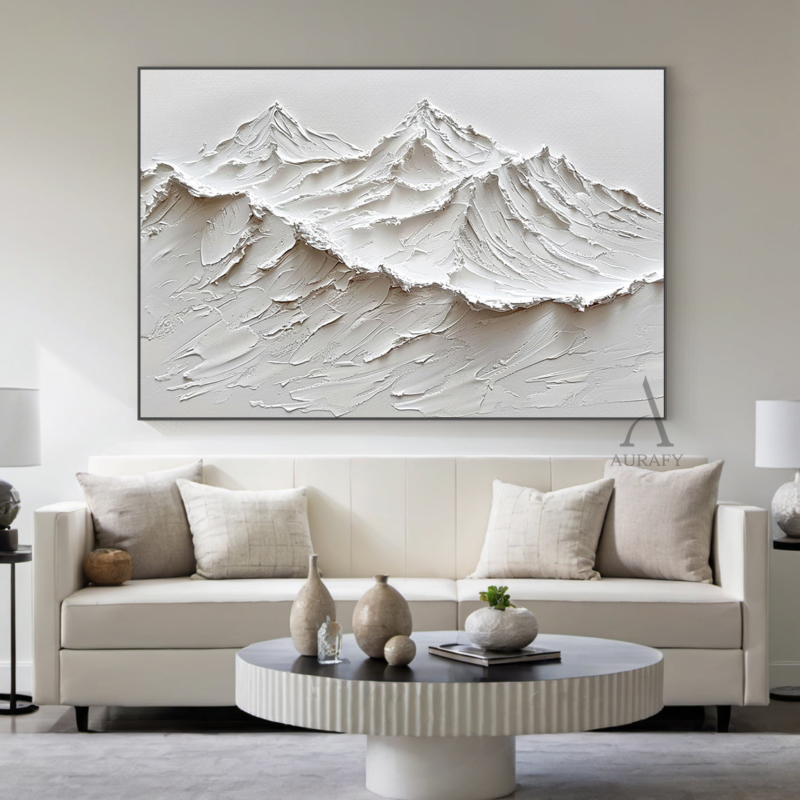 Elegant White Outdoor Landscape Decor for Home Garden Spaces AURA319