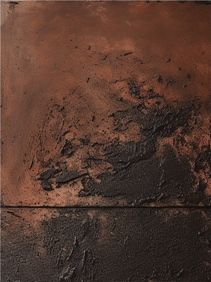 Wabi Sabi Red Black Textured Abstract Wall Art for Living Room AURA216