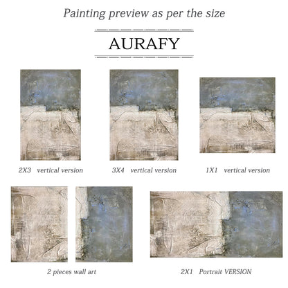 Blue General Abstract Wall Art Modern Home Decor Living Room AURA244
