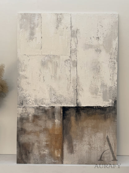Beige General Abstract Wall Art for Modern Living Room Decor AURA287