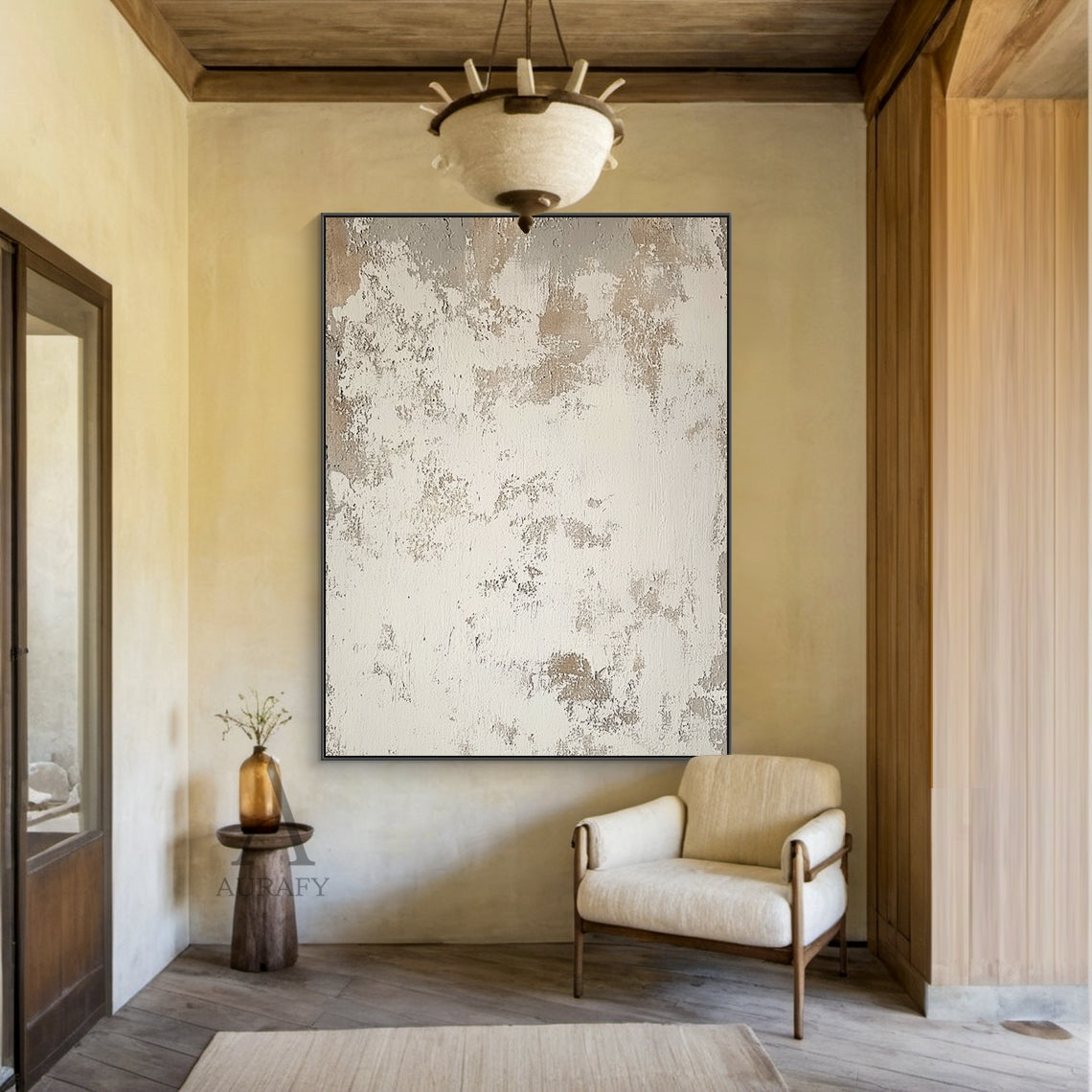 Weathered Plaster Abstract Wall Art - AURA697