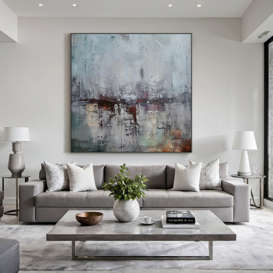Gray Blue Wabi Sabi Style Home Decor for Cozy Spaces AURA229