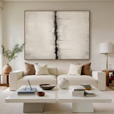 Wabi-Sabi Plaster Textured Abstract Art Japandi Minimalist High-Relief Beige Tactile Knife Stroke Wall Decor AURA721
