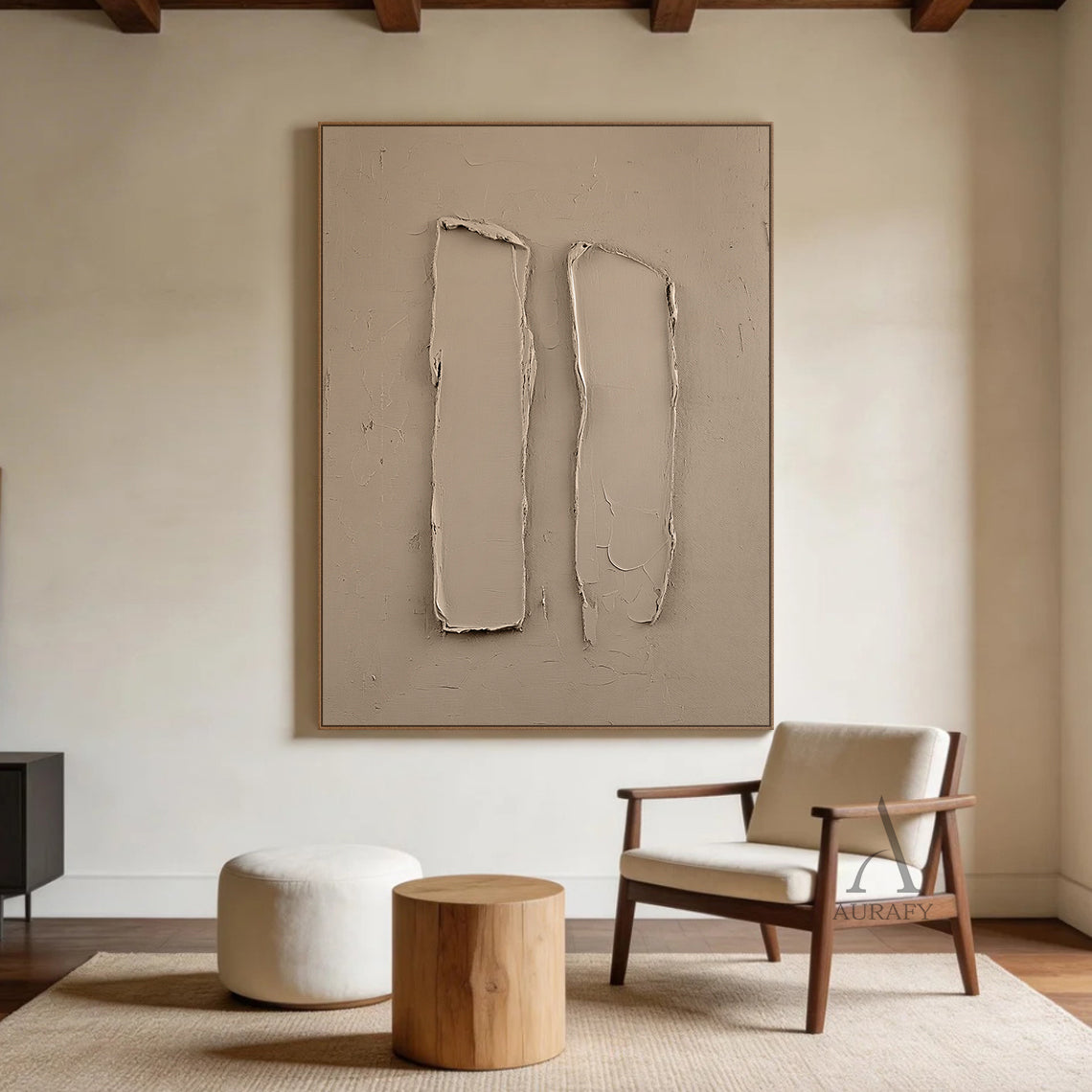 Beige WABI SABI Natural Aesthetic Home Decor for Cozy Spaces AURA275