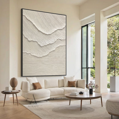Beige Coastal Minimalist Home Decor Piece for Sea-Themed Interiors AURA307