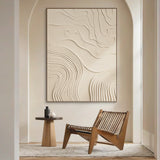 Organic Swirl Canvas-Cream Tones-AURA047