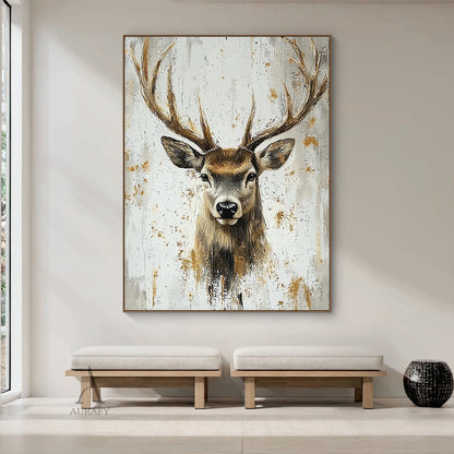 Cozy Beige Brown Woodland Animal Throw Pillow for Living Room AURA313