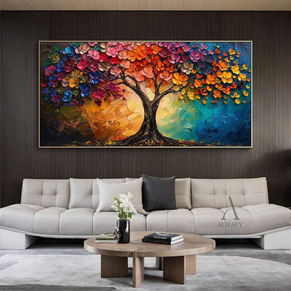 Vibrant Colorful Landscape Wall Art Print for Modern Home Decor AURA314