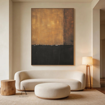 Unique Wabi Sabi Yellow Black Home Decor Accent Piece AURA301