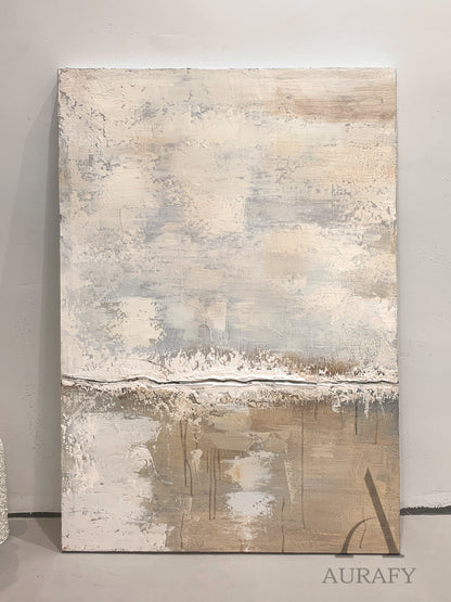 Beige General Abstract Wall Art for Modern Living Room Decor AURA290