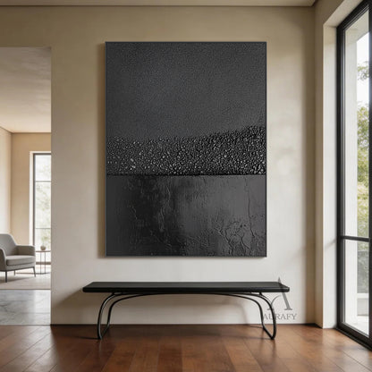 Black Wabi Sabi Style Minimalist Home Decor Accent Piece AURA270