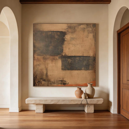 General Abstract Brown Black Modern Home Wall Decor Art AURA265