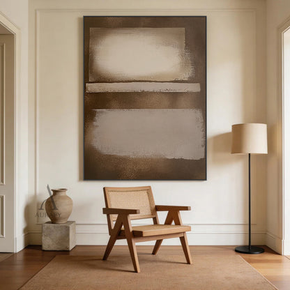 Brown General Abstract Wall Art for Living Room Decor AURA387