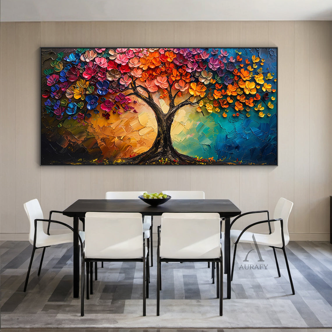 Vibrant Colorful Landscape Wall Art Print for Modern Home Decor AURA314