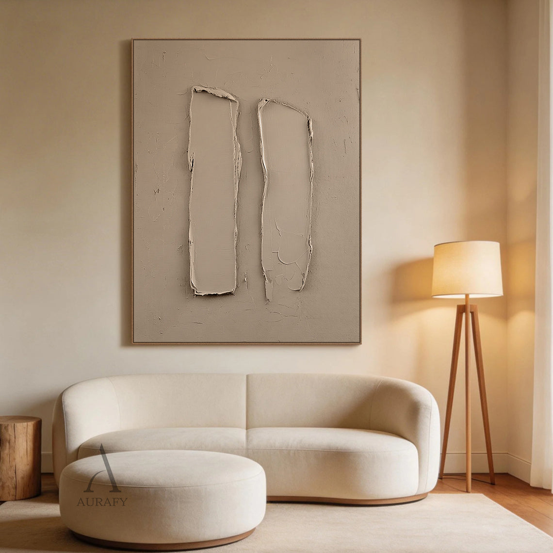 Beige WABI SABI Natural Aesthetic Home Decor for Cozy Spaces AURA275
