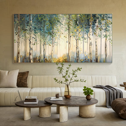 Vibrant Green Landscape Wall Art Modern Natural Home Decor Print AURA309