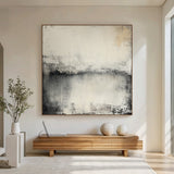 Wabi-Sabi Plaster Textured Beige Abstract Japandi Minimalist Tactile Canvas Painting Modern Neutral Home Wall Art AURA720