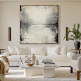 Wabi-Sabi Beige Abstract Plaster Textured Knife Stroke Japandi Minimalist Luxe Neutral Wall Art AURA719