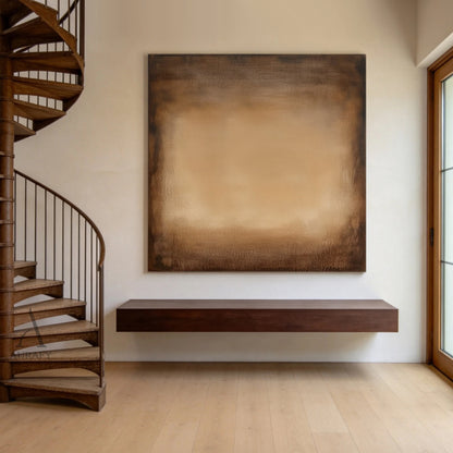 Modern Brown General Abstract Wall Art Print for Home Decor AURA351