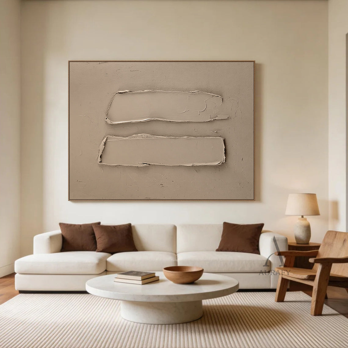 Beige WABI SABI Natural Aesthetic Home Decor for Cozy Spaces AURA275
