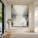 Wabi-Sabi Beige Abstract Plaster Textured Knife Stroke Japandi Minimalist Luxe Neutral Wall Art AURA719