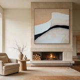 Minimalist Beige Brown Wall Art for Living Room Home Decor AURA381