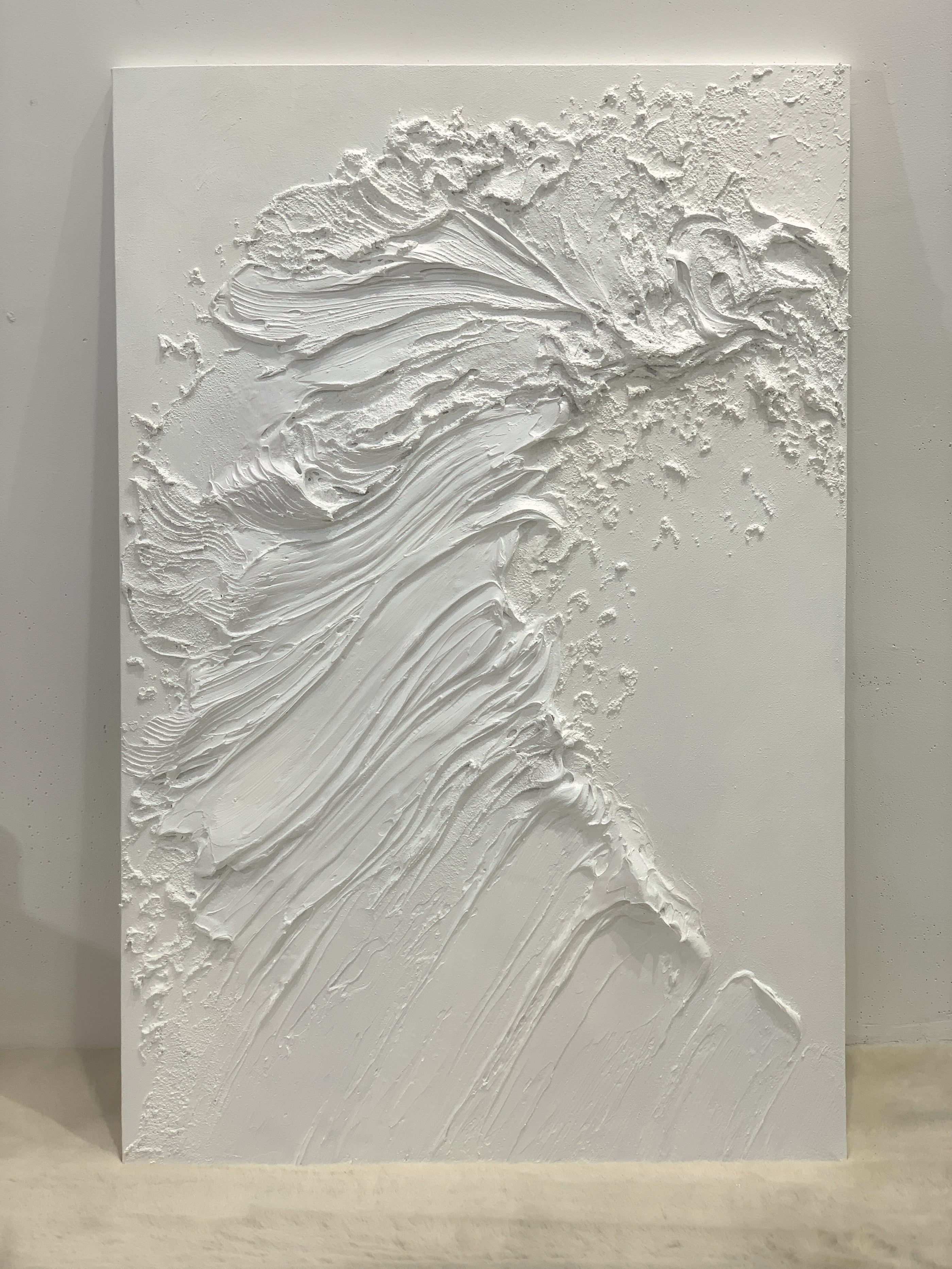 Silent Crest-White Waves & Sky 3D Touch Art-AURA119