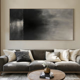 Black General Abstract Wall Art for Modern Living Room Decor AURA297