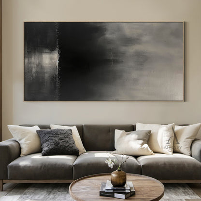 Black General Abstract Wall Art for Modern Living Room Decor AURA297
