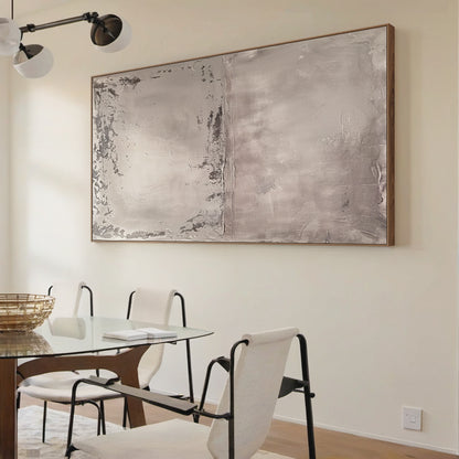 Large Minimalist Beige Abstract Wall Art Modern Living Room Decor AURA191
