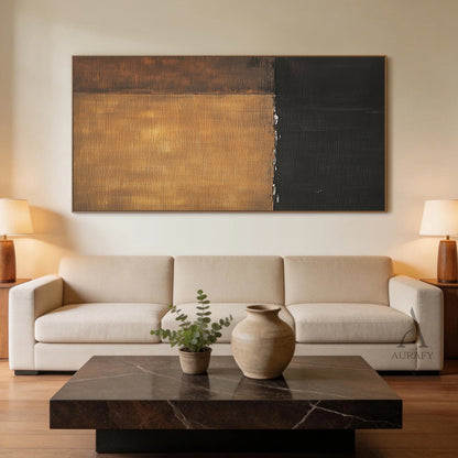 Unique Wabi Sabi Yellow Black Home Decor Accent Piece AURA301