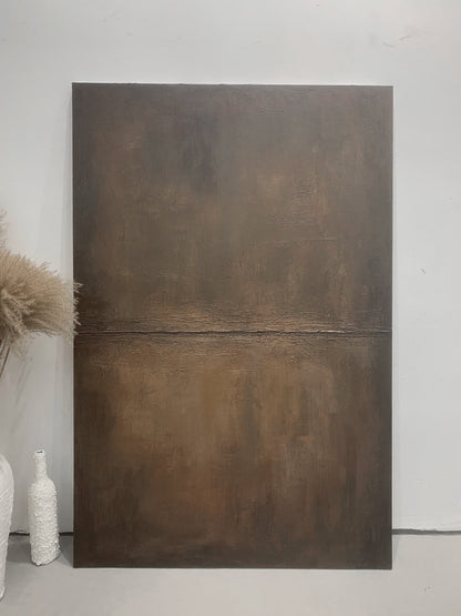 General Abstract Brown Large Canvas Wall Art for Home Decor - AURA188