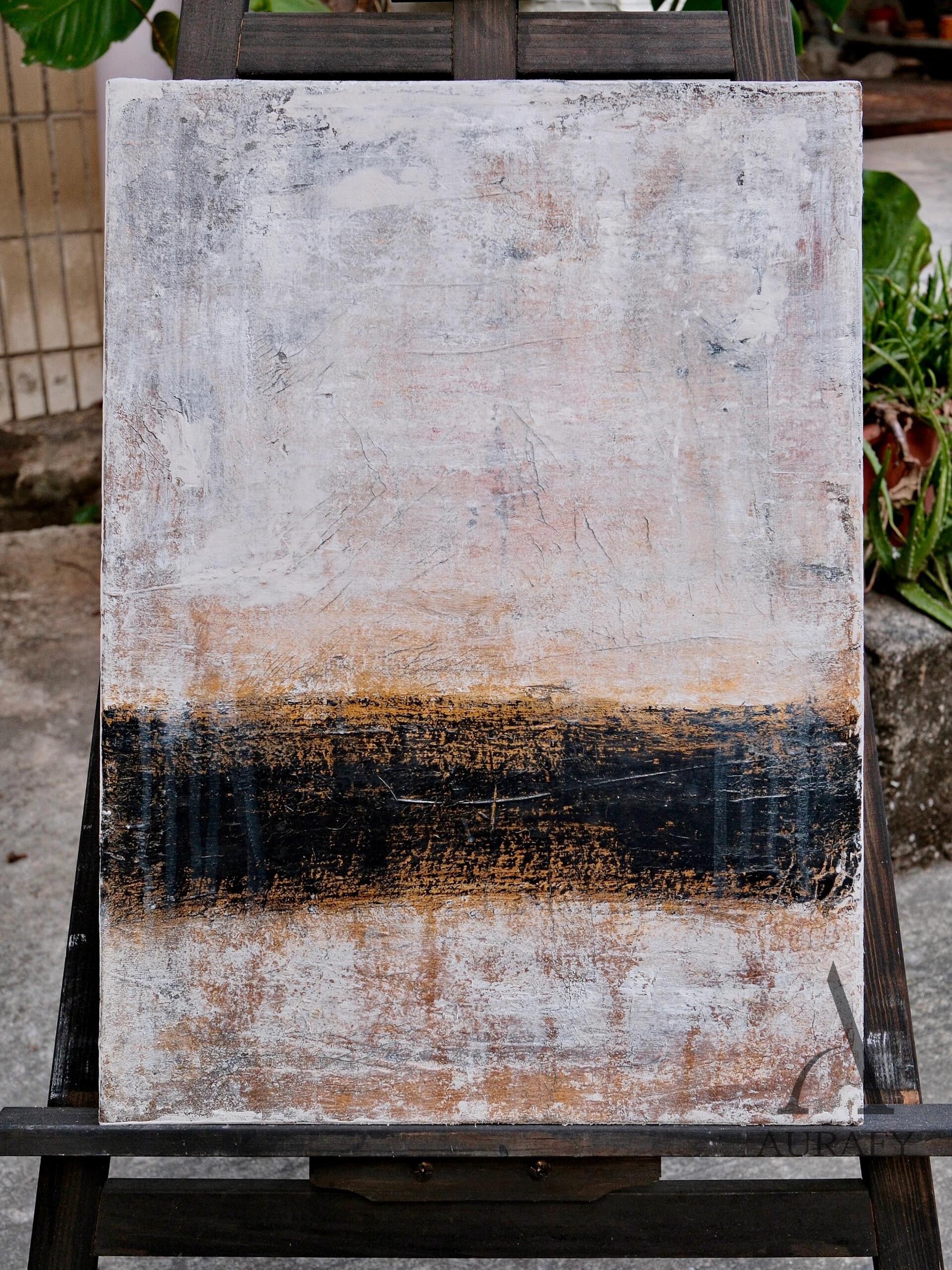 WABI SABI Style Black Gray Handcrafted Rustic Home Decor AURA254