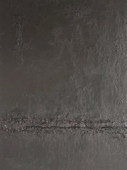 Black Silence-Black Abstract Minimalist Art-AURA114