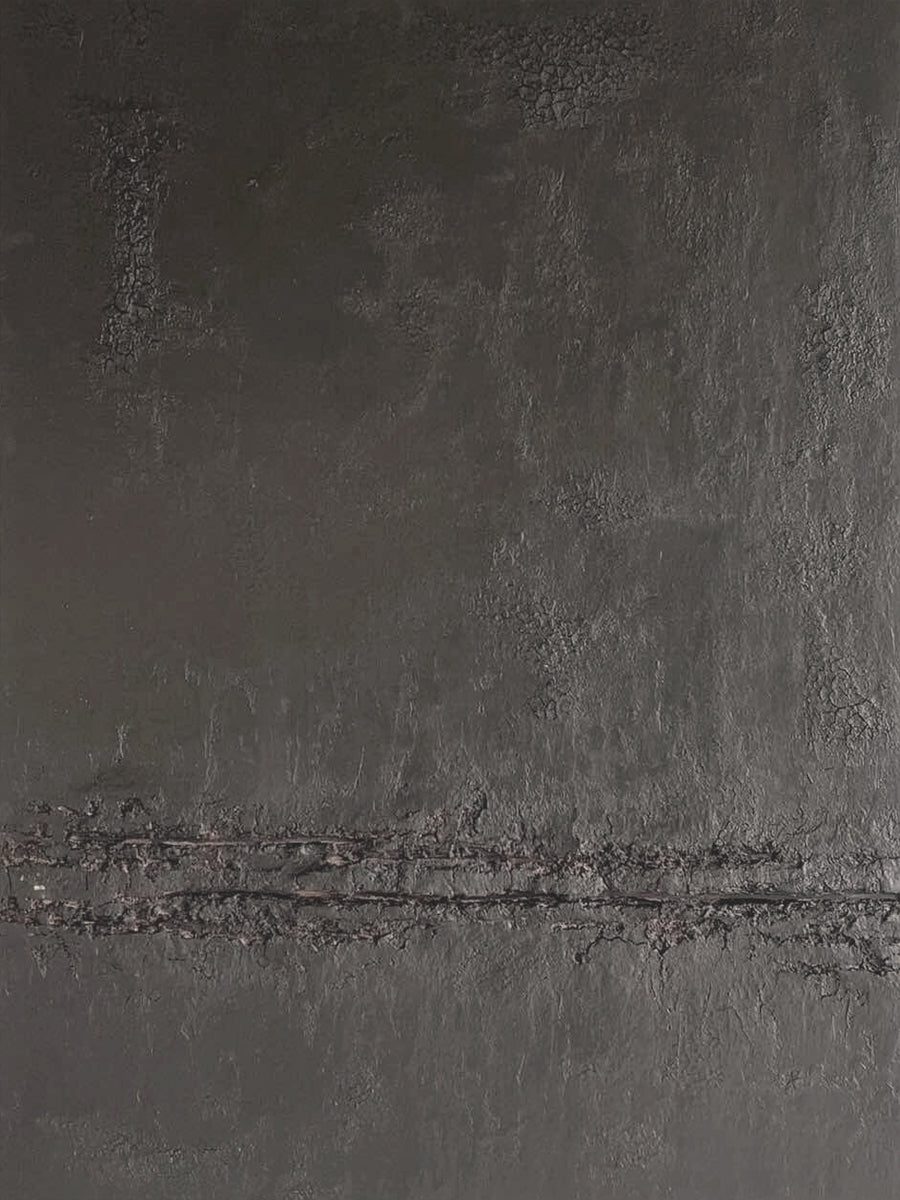 Black Silence-Black Abstract Minimalist Art-AURA114