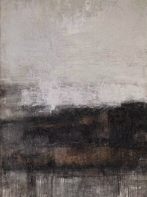 Wabi Sabi Abstract Canvas Wall Art Set of Two Beige Black Living Room Decor AURA207