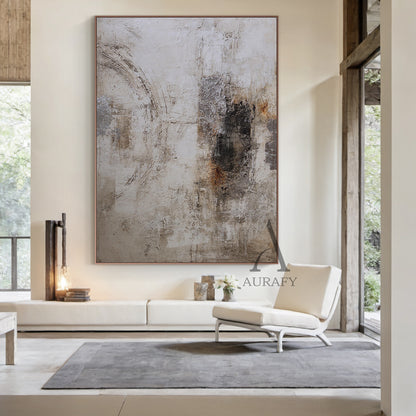 General Abstract Gray Wall Art for Modern Home and Office AURA236