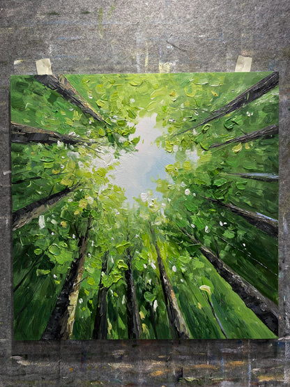 Green Landscape Modern Natural Style Art for Home Decor AURA322
