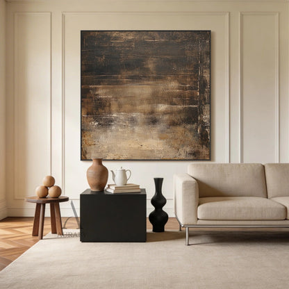 Unique Brown WABI SABI Decor Piece for Cozy Living Areas AURA404