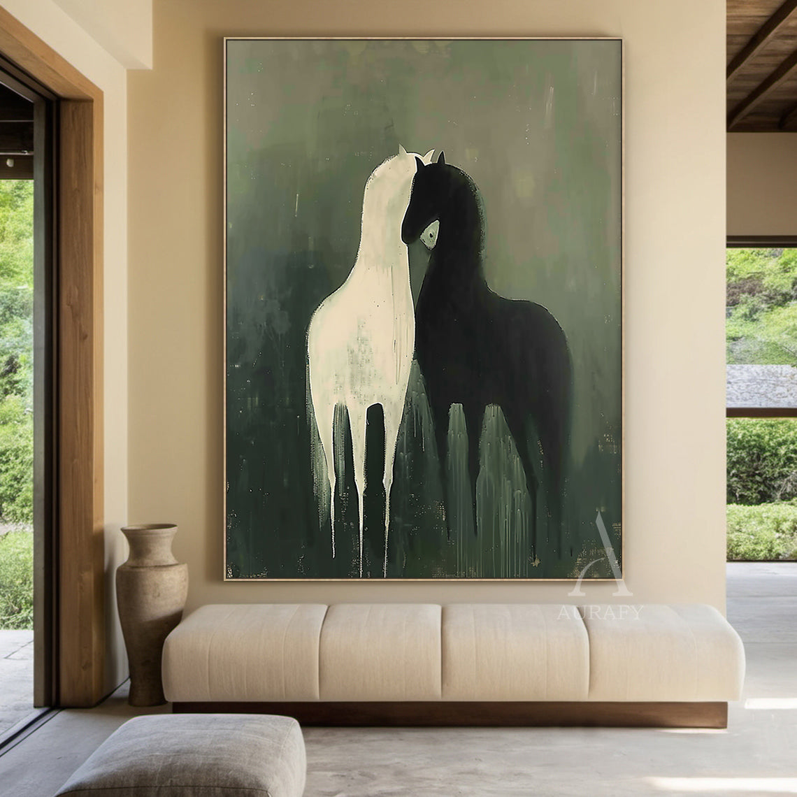 Modern Green Animal Figurine Decor for Home Living Areas AURA336