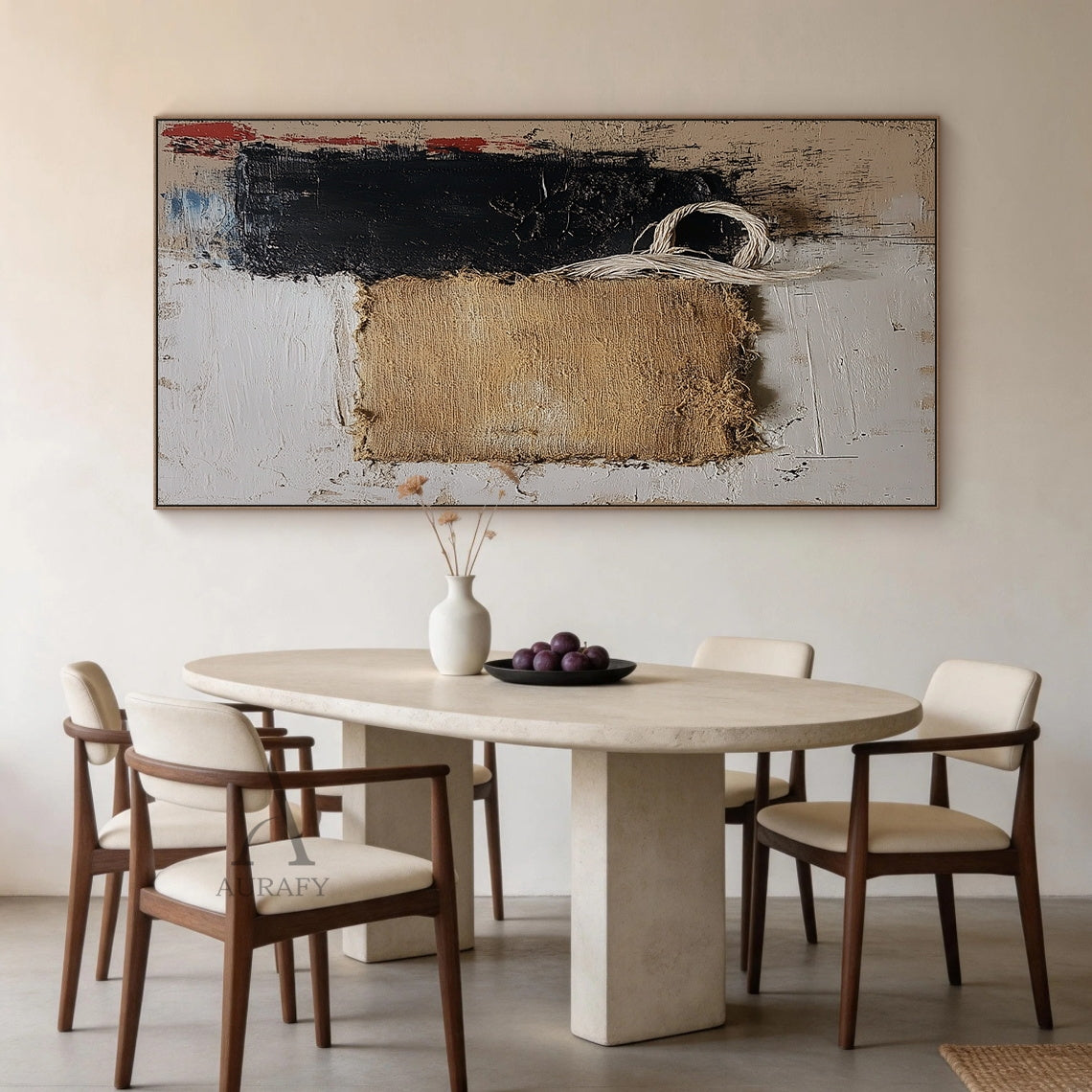 Minimalist Black Wall Art High-Relief Layered Curves Tactile Surface Modern Minimalist Piece AURA428