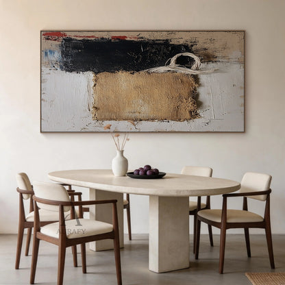Minimalist Black Wall Art High-Relief Layered Curves Tactile Surface Modern Minimalist Piece AURA428