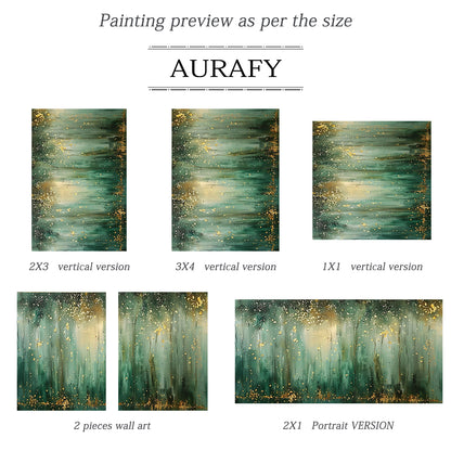 Stylish Green Landscape Home Decor Wall Art for Living Rooms AURA320