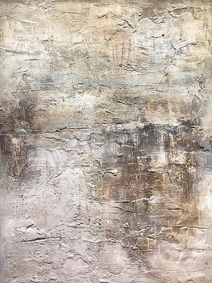 Wabi Sabi Textured Beige Brown Abstract Wall Art Home Decor AURA217