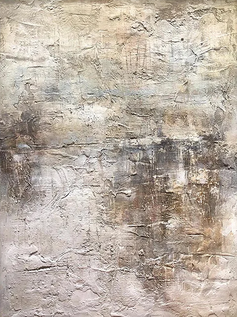 Wabi Sabi Textured Beige Brown Abstract Wall Art Home Decor AURA217
