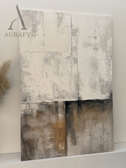 Beige General Abstract Wall Art for Modern Living Room Decor AURA287