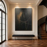 Brown and Black Abstract Wall Art for Modern Home Decor AURA271