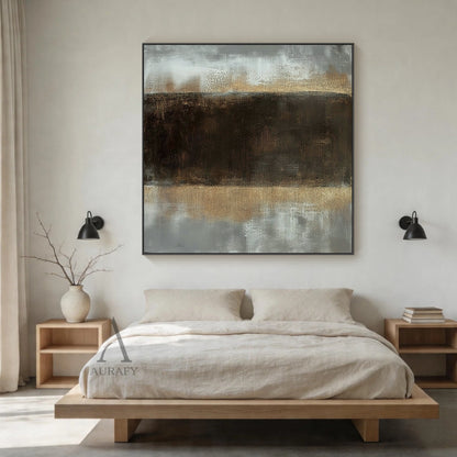 General Abstract Black Gray Wall Art for Modern Home Decor AURA409