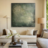 Verdant Stillness-Green 3D Textured-AURA081